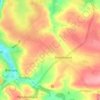Topografisk kort Rosehill, højde, terræn