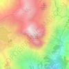 Topografisk kort Cornone di Blumone, højde, terræn