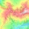 Topografisk kort Ca' del Re, højde, terræn