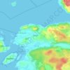 Topografisk kort Tjuvkil, højde, terræn