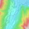 Topografisk kort Gabbio, højde, terræn