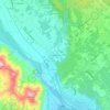 Topografisk kort Prato Vecchio, højde, terræn