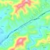 Topografisk kort Sucun, højde, terræn