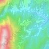 Topografisk kort Altino, højde, terræn