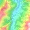 Topografisk kort Melchtal, højde, terræn