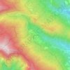 Topografisk kort Pian di Novello, højde, terræn