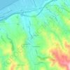 Topografisk kort Cavaliere, højde, terræn