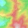 Topografisk kort Monte Scuro, højde, terræn