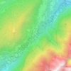 Topografisk kort Valchesina, højde, terræn
