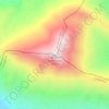 Topografisk kort Monte Sammucro, højde, terræn
