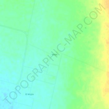 Topografisk kort Viclos, højde, terræn