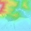 Topografisk kort Punta Perd'e Cerbu, højde, terræn