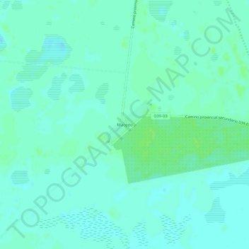 Topografisk kort Macedo, højde, terræn