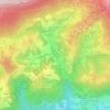 Topografisk kort Santa Caterina di Lusiana, højde, terræn