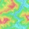 Topografisk kort Creverina, højde, terræn