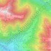 Topografisk kort Alpe Mezzavia, højde, terræn