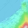 Topografisk kort Montesole, højde, terræn