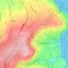 Topografisk kort Raw, højde, terræn