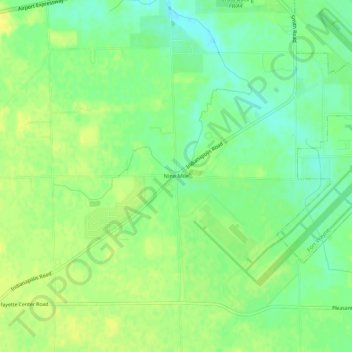 Topografisk kort Nine Mile, højde, terræn