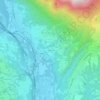 Topografisk kort Reveane, højde, terræn
