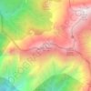 Topografisk kort Cima Pedum, højde, terræn