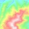 Topografisk kort Bahagia, højde, terræn