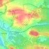 Topografisk kort Thansüß, højde, terræn