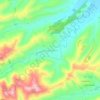Topografisk kort Pieve Cusignano, højde, terræn