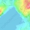 Topografisk kort Hafrsfjord, højde, terræn