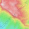 Topografisk kort Cerro El Durazno, højde, terræn
