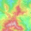 Topografisk kort Consuma, højde, terræn