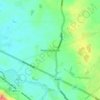 Topografisk kort Fenny Drayton, højde, terræn