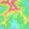 Topografisk kort Donetta, højde, terræn