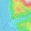 Topografisk kort Campagnano, højde, terræn
