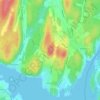 Topografisk kort Vetan, højde, terræn