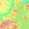 Topografisk kort Bratsk, højde, terræn