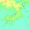 Topografisk kort Jabung, højde, terræn