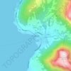 Topografisk kort Rosendal, højde, terræn