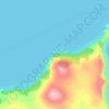 Topografisk kort cape Khora Undur, højde, terræn