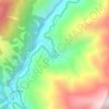 Topografisk kort Challa, højde, terræn
