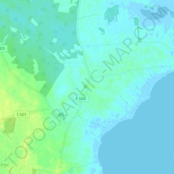 Topografisk kort Hamra, højde, terræn