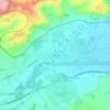 Topografisk kort Piediripa, højde, terræn