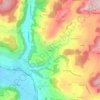 Topografisk kort Utzigen, højde, terræn