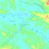Topografisk kort Cempaka Putih, højde, terræn