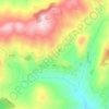 Topografisk kort Gibellina Vecchia, højde, terræn
