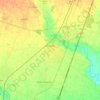 Topografisk kort Manerbio, højde, terræn