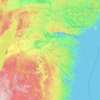 Topografisk kort Östergötland len, højde, terræn