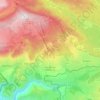 Topografisk kort Font-Romeu-Odeillo-Via, højde, terræn