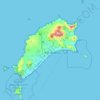 Topografisk kort Porto Santo, højde, terræn
