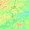 Topografisk kort Xexéu, højde, terræn